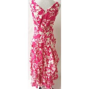Dresses - Pink & White Ruffle Dress Size 6 Dresses - Pink & White Ruffle Dress Size 6